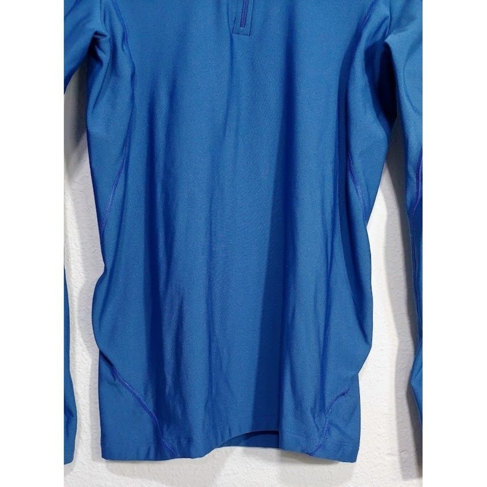 Under Armour Mens Medium Blue ColdGear Half Zip Long Sleeve Athletic Pullover - Picture 6 of 13